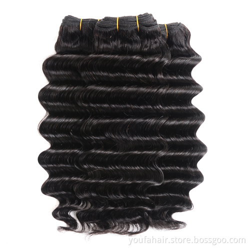 24 28 30 Inch Cambodian Deep Wave Virgin Raw Hair Weave Wholesale Vendor Cambodian Hair Unprocessed Cuticle Aligned Hair Bundles